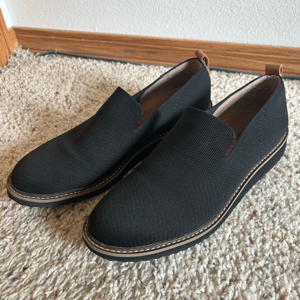 Black slip on shoes